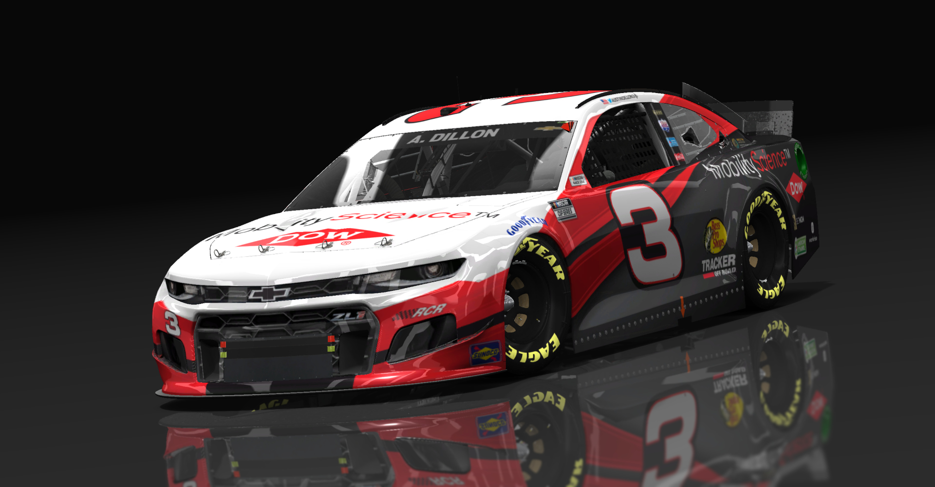 Chevrolet Camaro NASCAR '21, skin #3Austin_Dillon