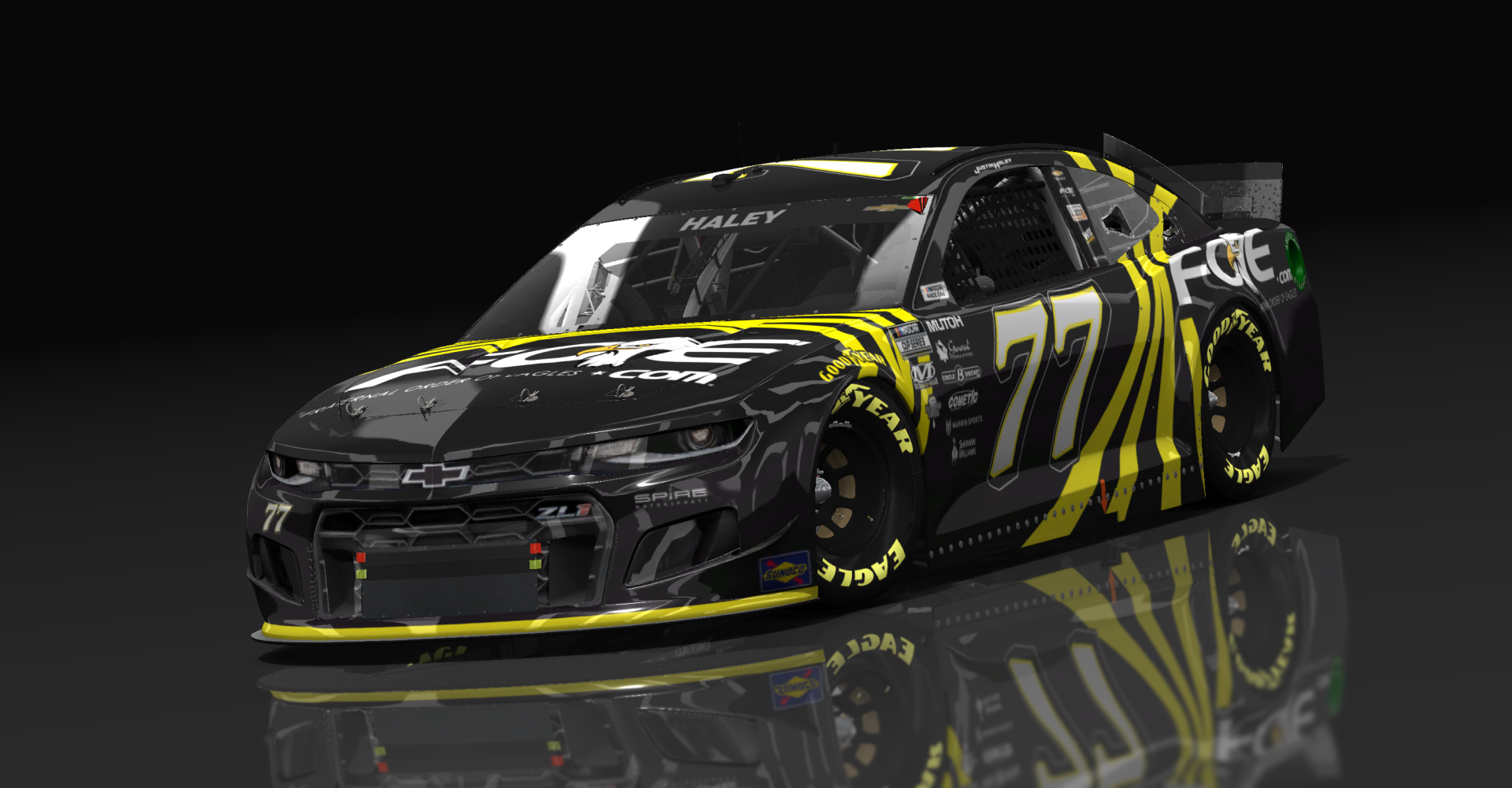 Chevrolet Camaro NASCAR '21, skin #77Justin_Haley