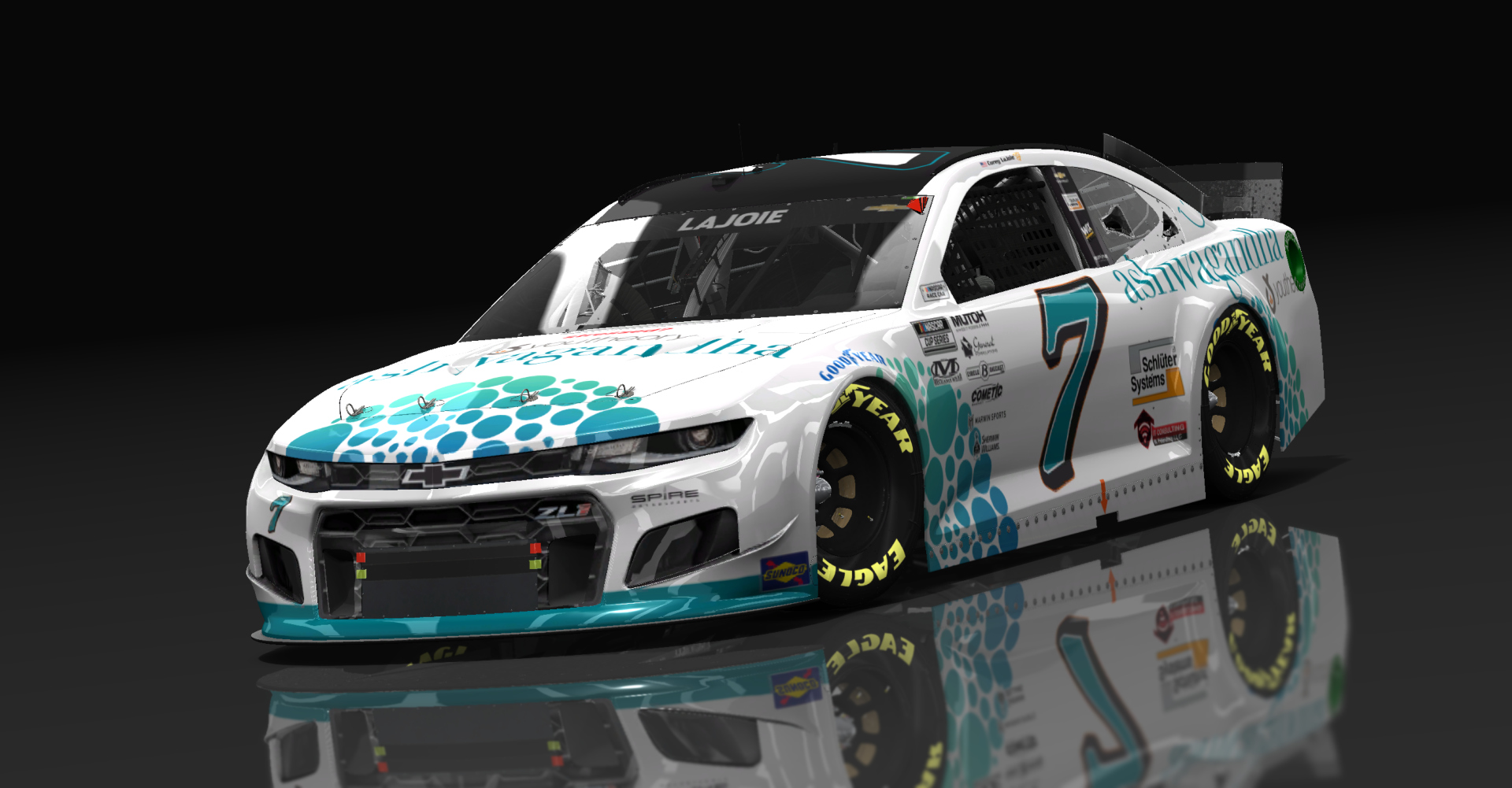 Chevrolet Camaro NASCAR '21, skin #7Corey_LaJoie