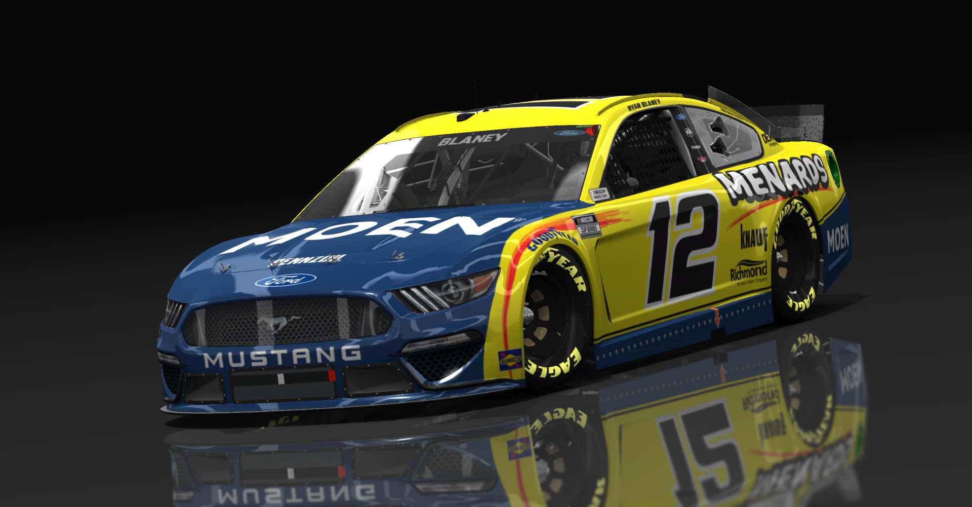 Ford Mustang NASCAR '21, skin #12_Ryan_Blaney