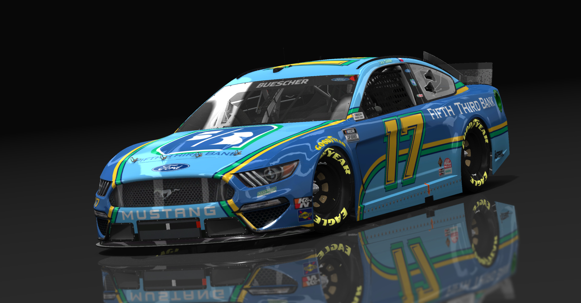 Ford Mustang NASCAR '21, skin #17Chris_Buescher