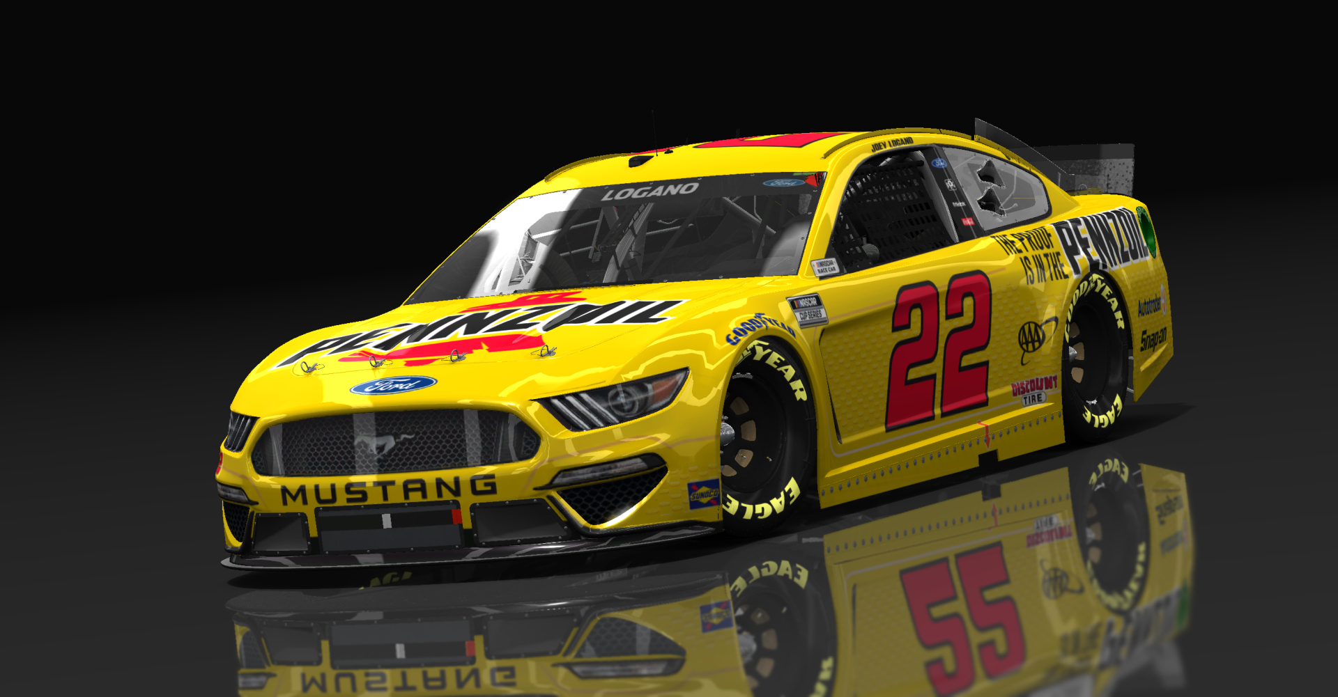 Ford Mustang NASCAR '21, skin #22Joey_Logano