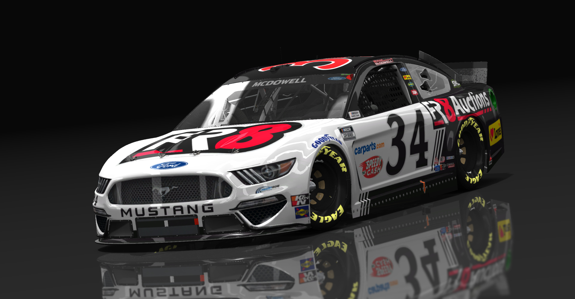 Ford Mustang NASCAR '21, skin #34Michael_McDowell