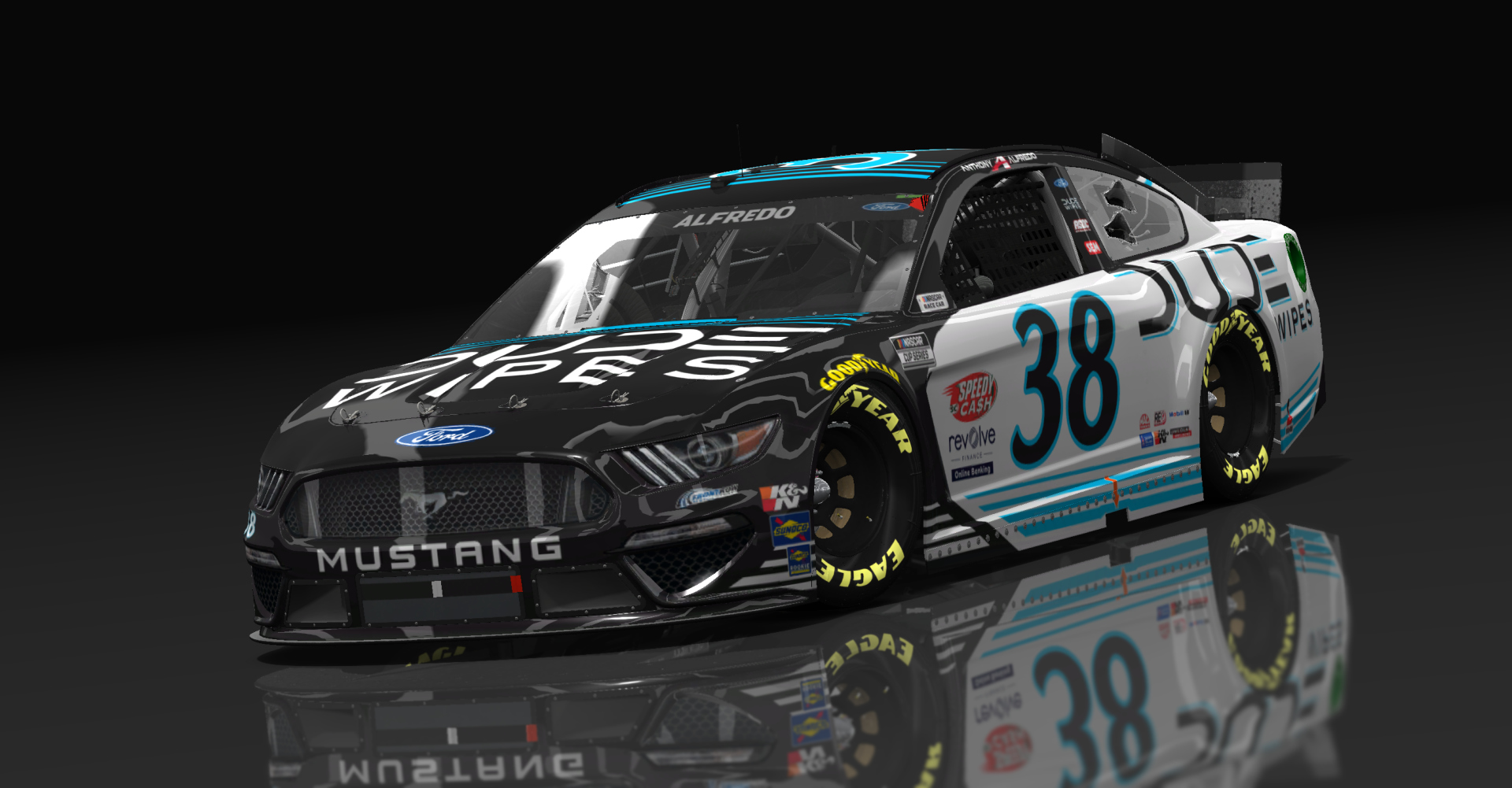 Ford Mustang NASCAR '21, skin #38Anthony_Alfredo