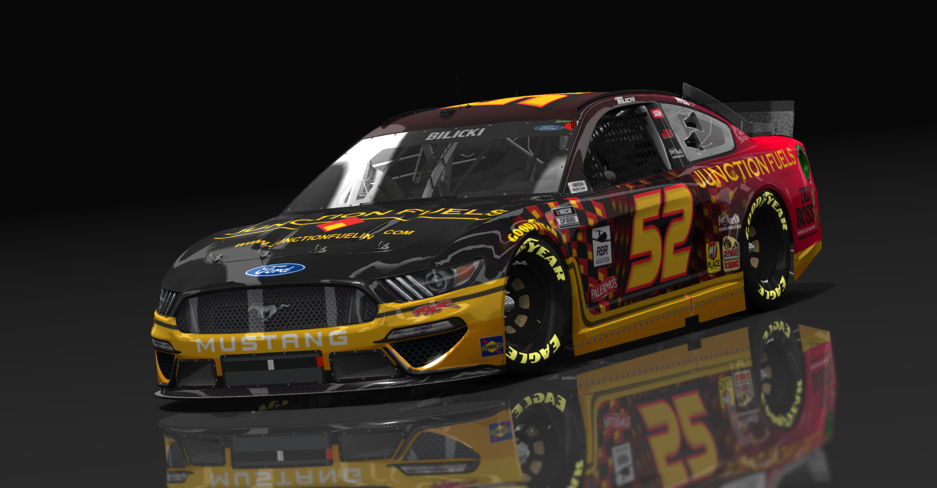 Ford Mustang NASCAR '21, skin #52Josh_Bilicki