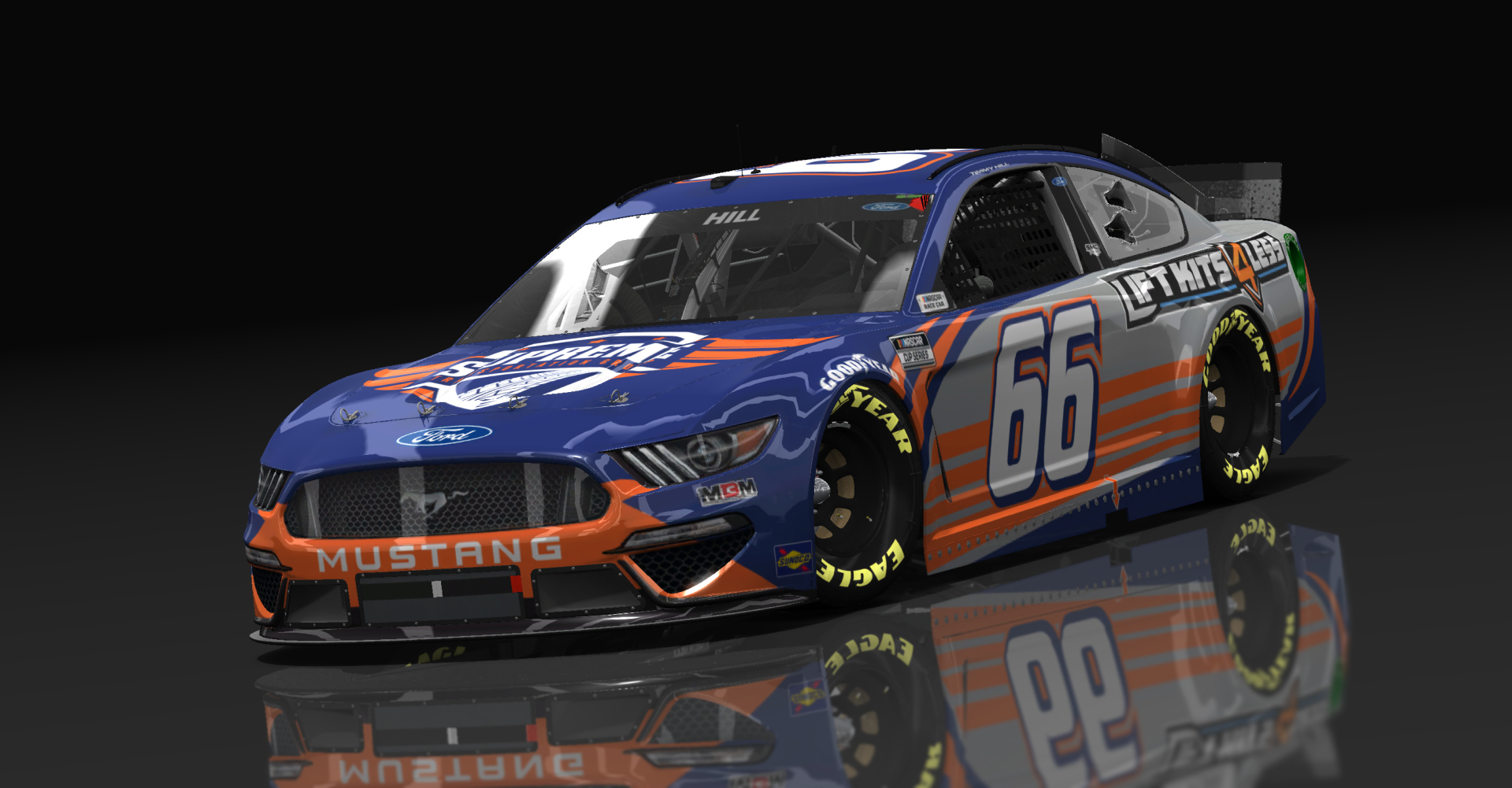 Ford Mustang NASCAR '21, skin #66Timmy_Hill