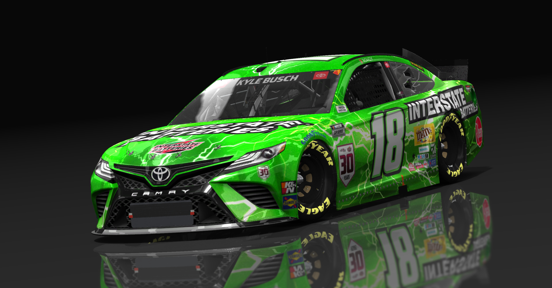 Toyota Camry NASCAR '21, skin #18Kyle_Busch