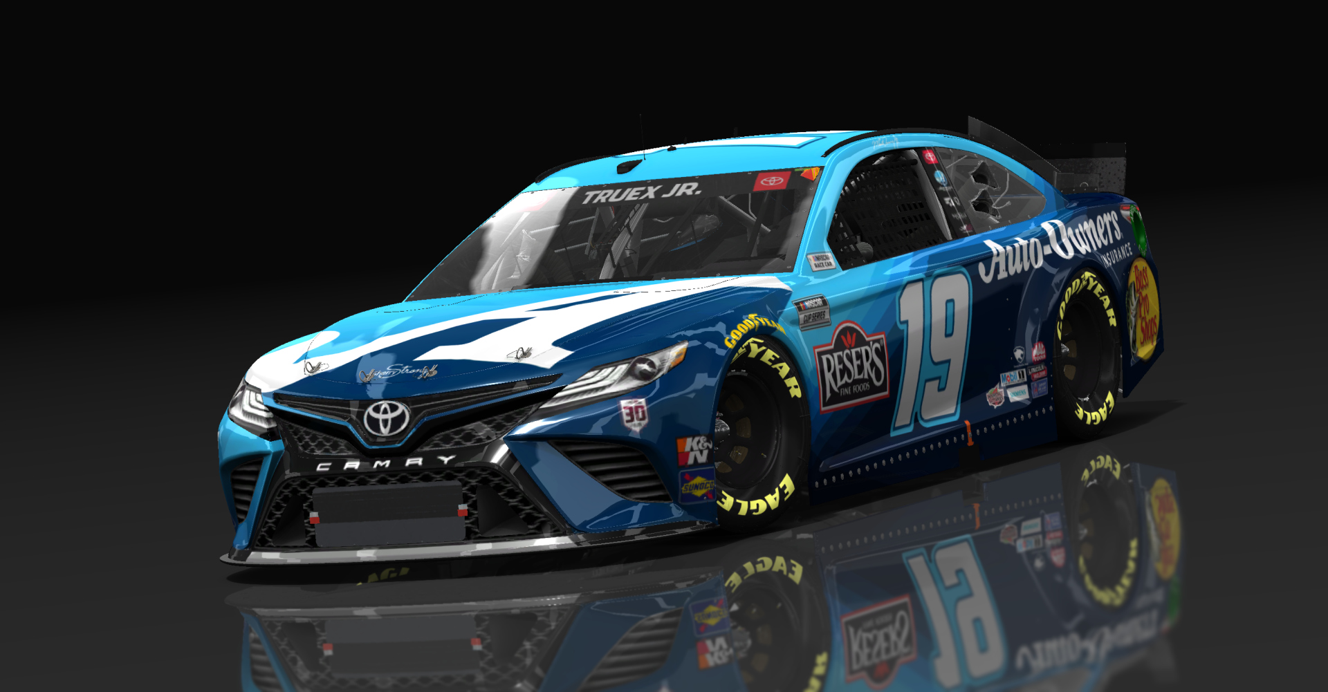 Toyota Camry NASCAR '21, skin #19Martin_Truex__Jr