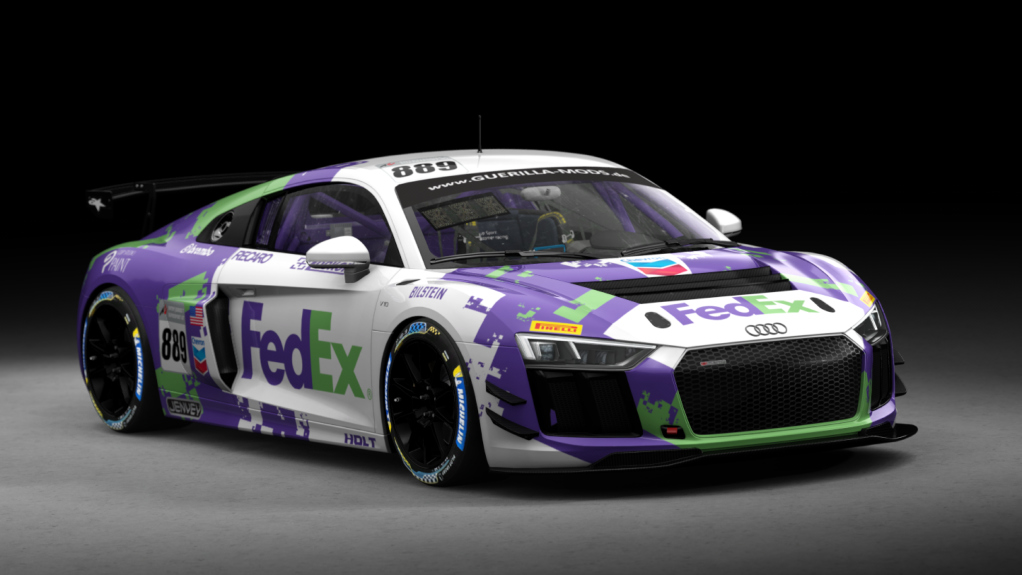 Audi R8 LMS GT4, skin 889-fedex