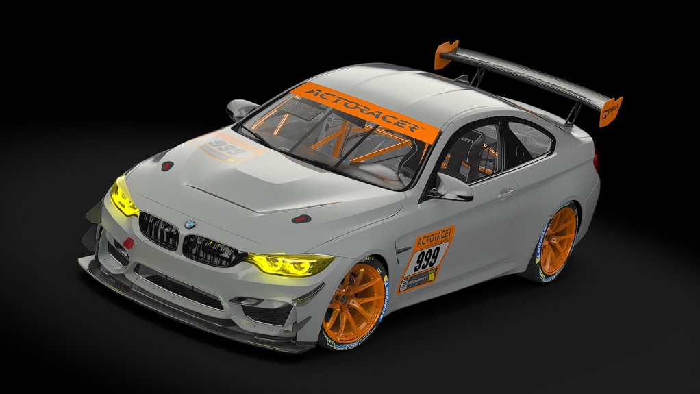 BMW M4 GT4, skin 24h template