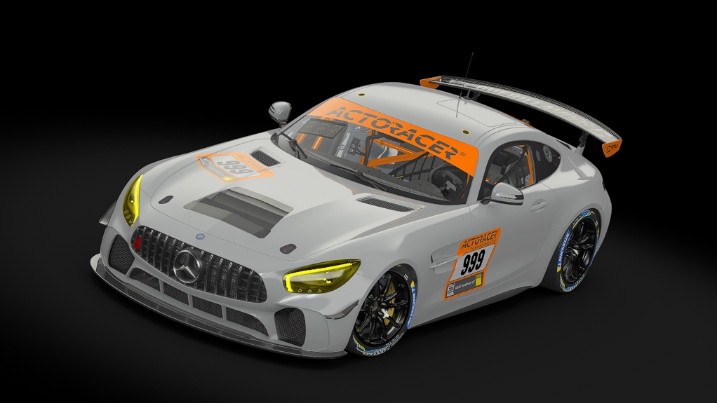 Mercedes AMG GT4, skin 24h template