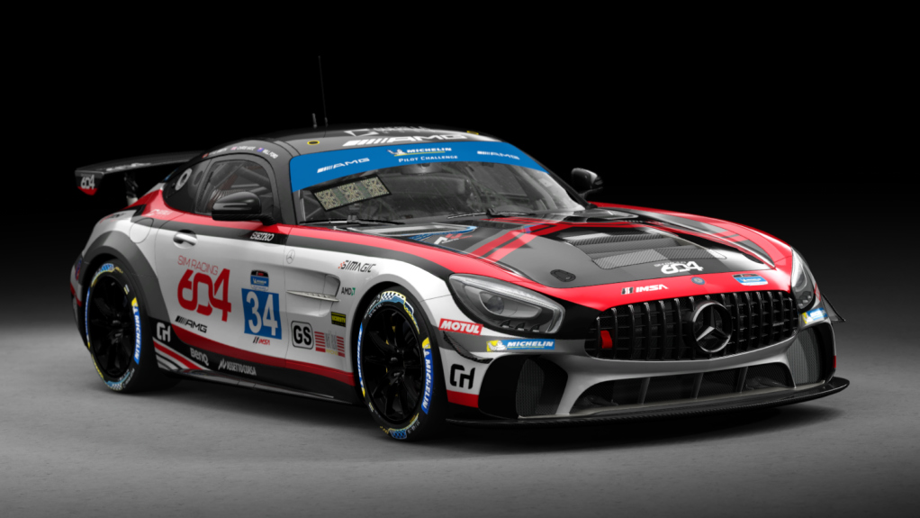 Mercedes AMG GT4, skin SR604