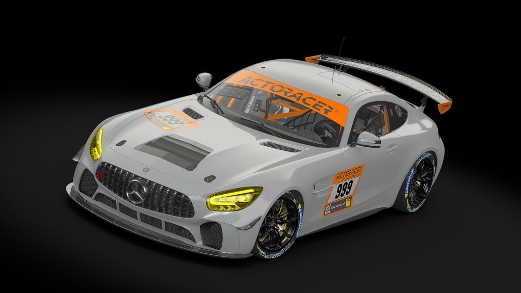 Mercedes AMG GT4 EVO, skin 24h template