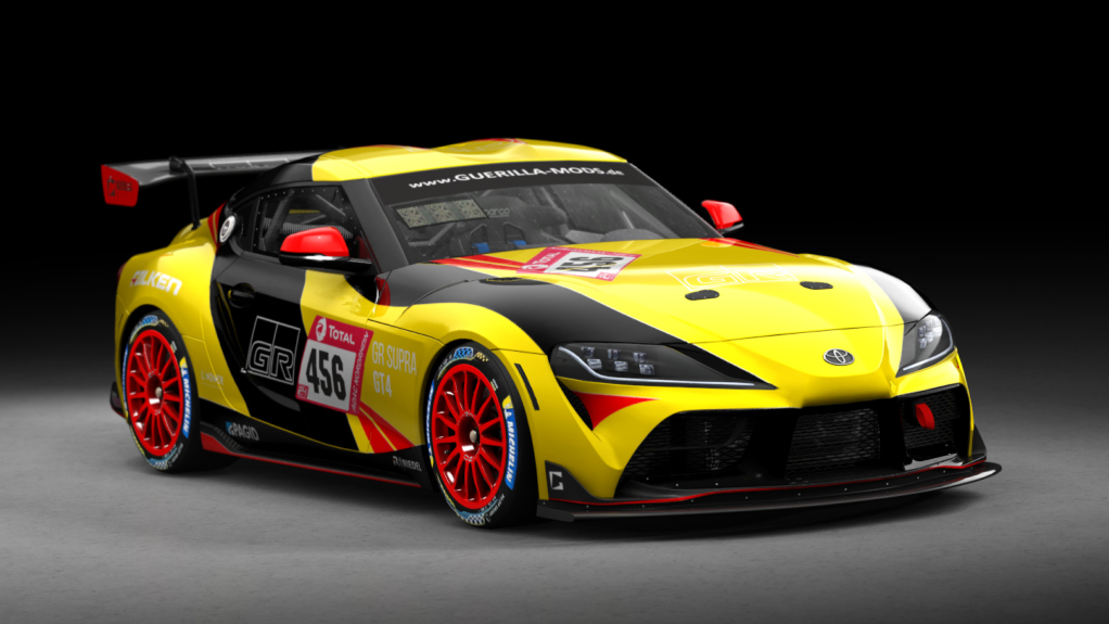 Toyota Supra GT4, skin GR_Racing_Yellow