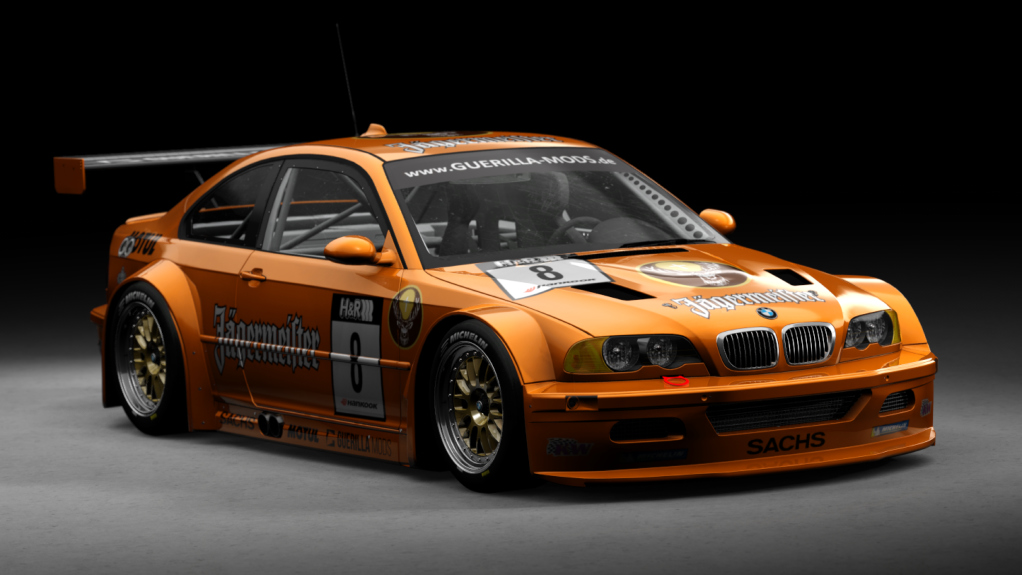 BMW M3 E46 GTR, skin 8_Jägermeister