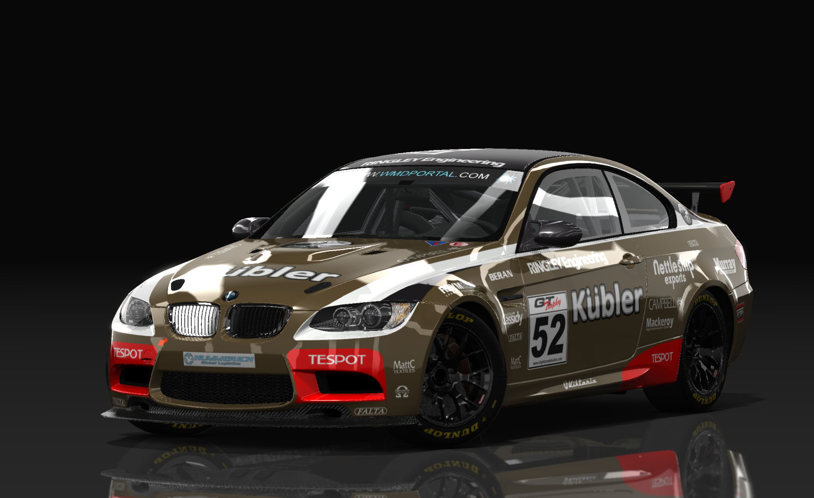 RR BMW M3 E92 GT4, skin 52