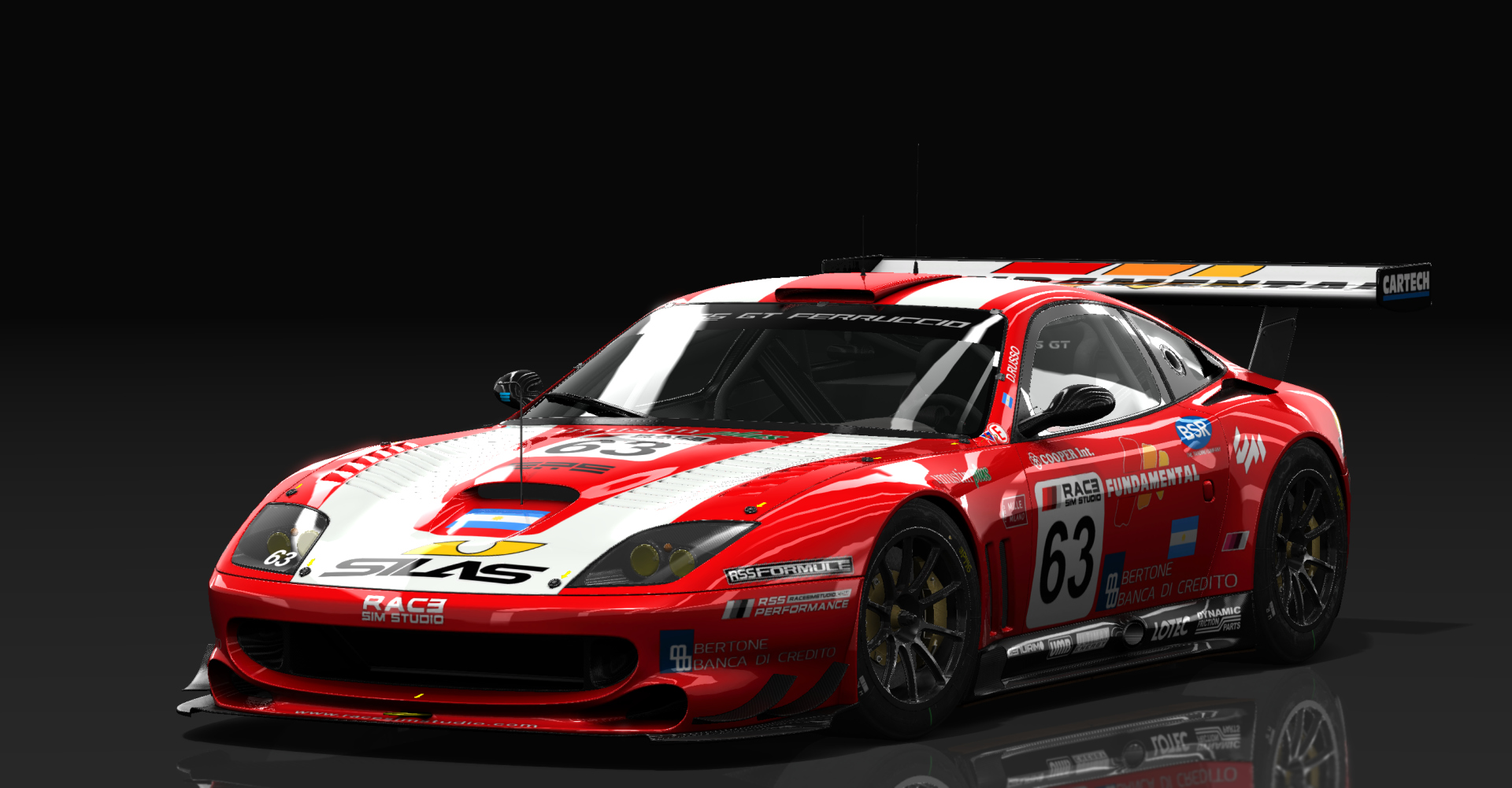 Ferrari 550 GTS Maranello, skin 63_fundamental_red