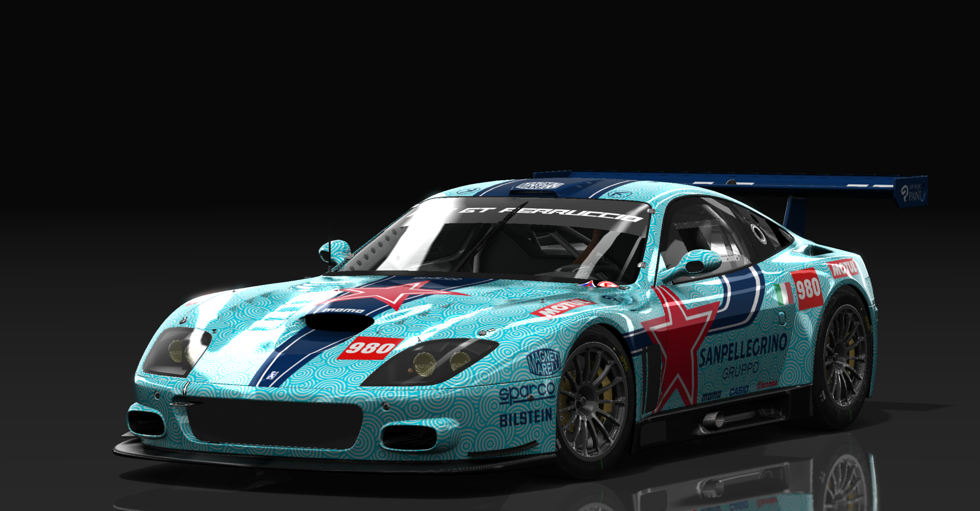 Ferrari 575 GTC, skin 840-sanpellegrino