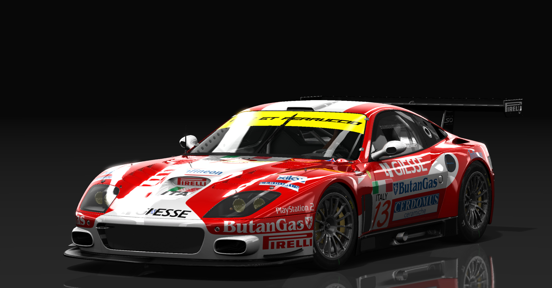 Ferrari 575 GTC, skin FIA_GT1_04_Squadra_Corse_13