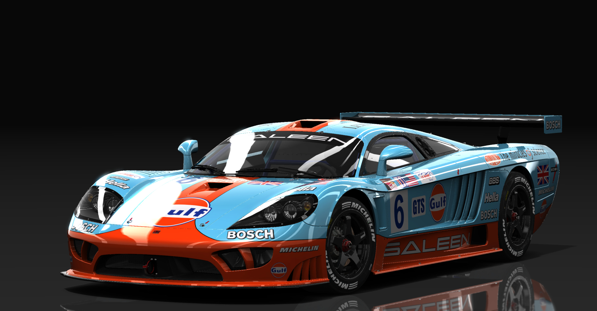 Saleen S7R, skin 06_Gulf_Racing_Saleen