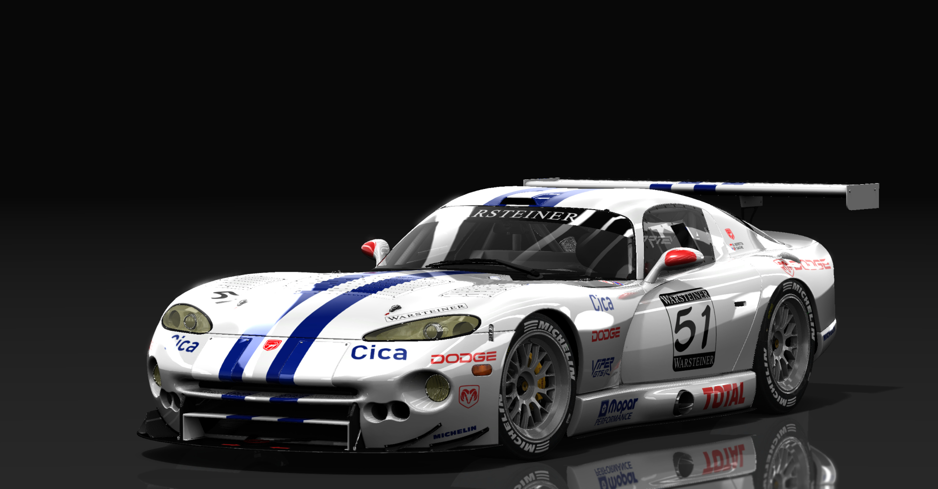 Dodge Viper GTS-R, skin Viper_Team_Oreca_51_fia97