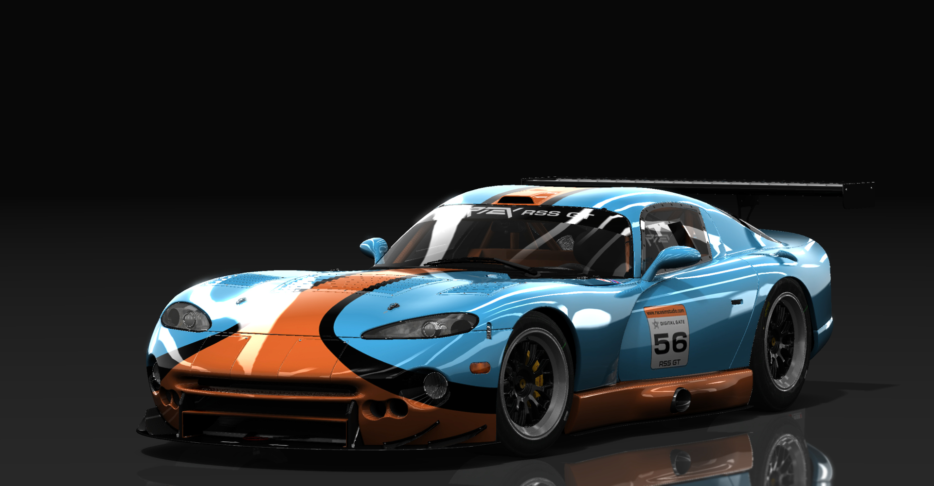 Dodge Viper GTS-R, skin blue_orange