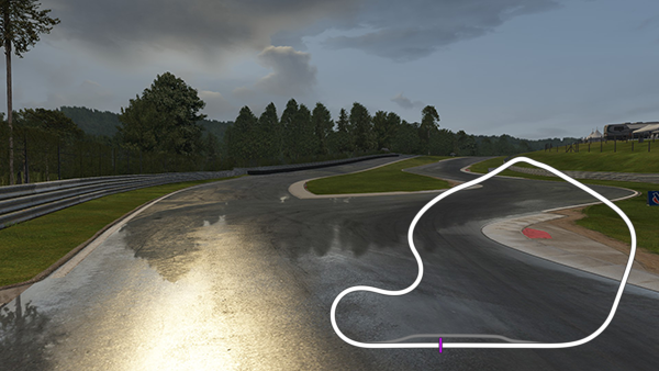 Limerock Raceway, layout chicane_wet