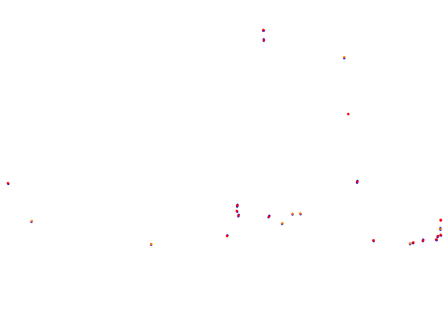 Pinwheel collisions